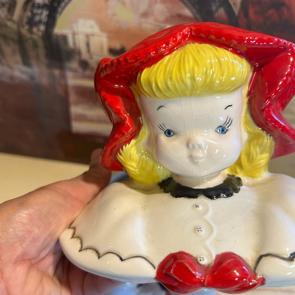 Vintage hand painted Goldilocks cookie jar - Picture 2 of 16